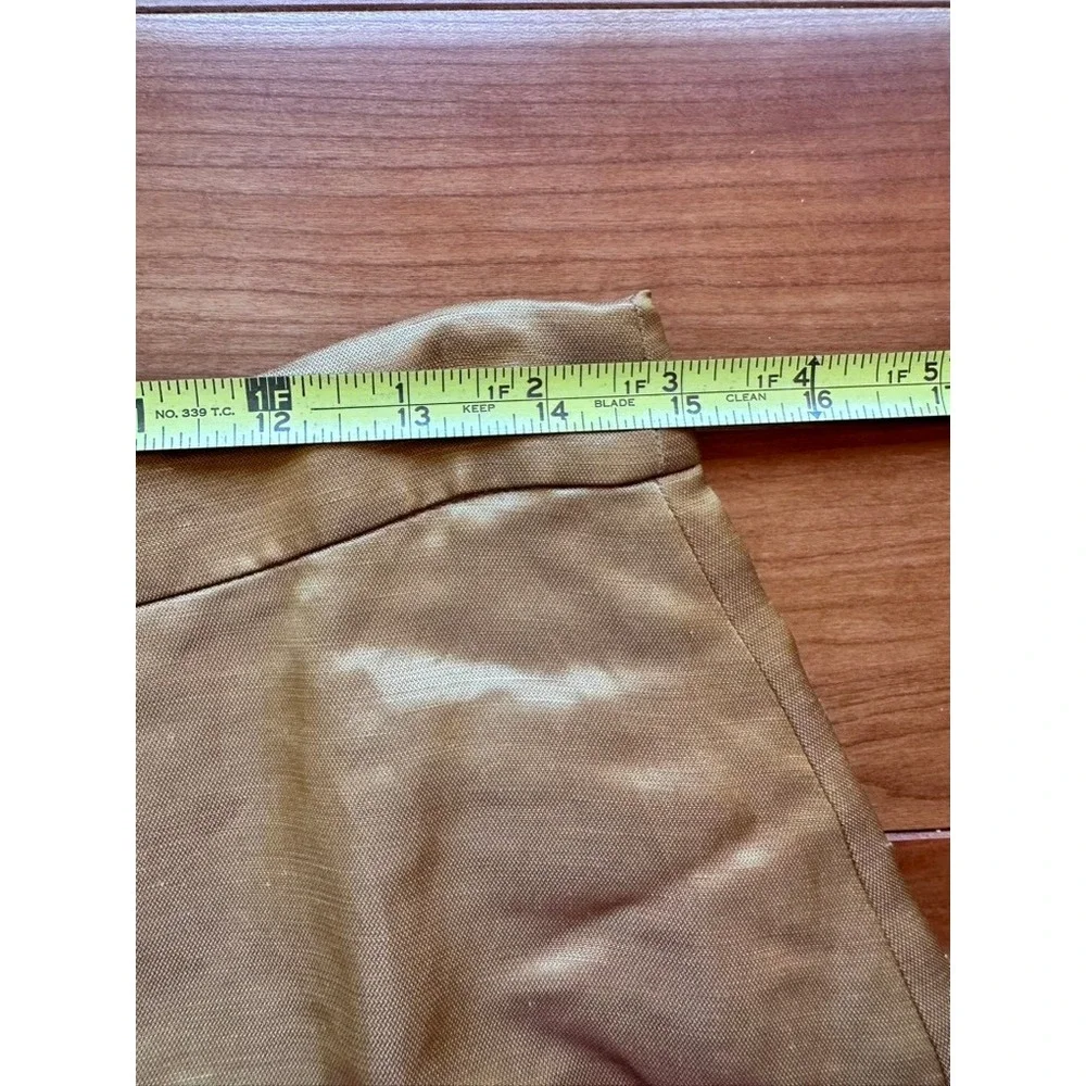 J.Crew Crochet Ribbon‎ Skirt Colorblock Linen Cupro Pencil Skirt A0809 NWT 6